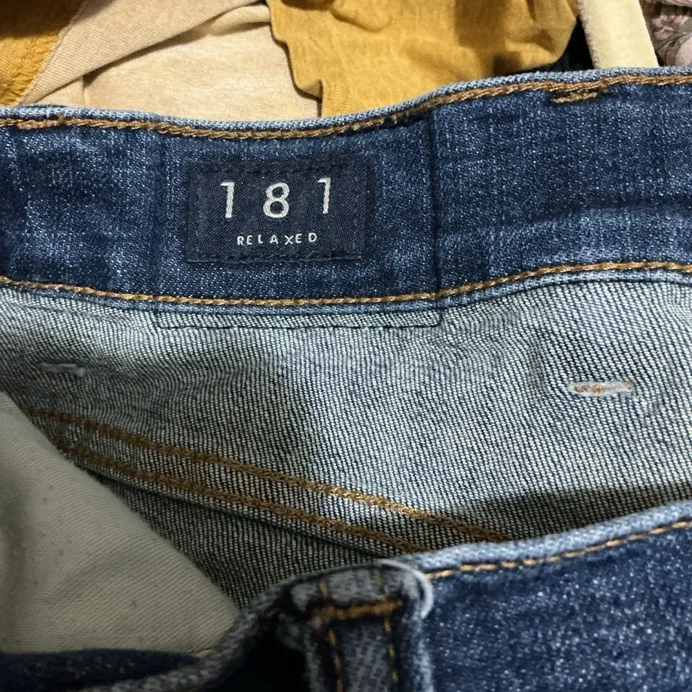 Lucky Brand 181 Relaxed Straight Jeans Mens Size 40X30 Blue‎ Medium Wash Denim